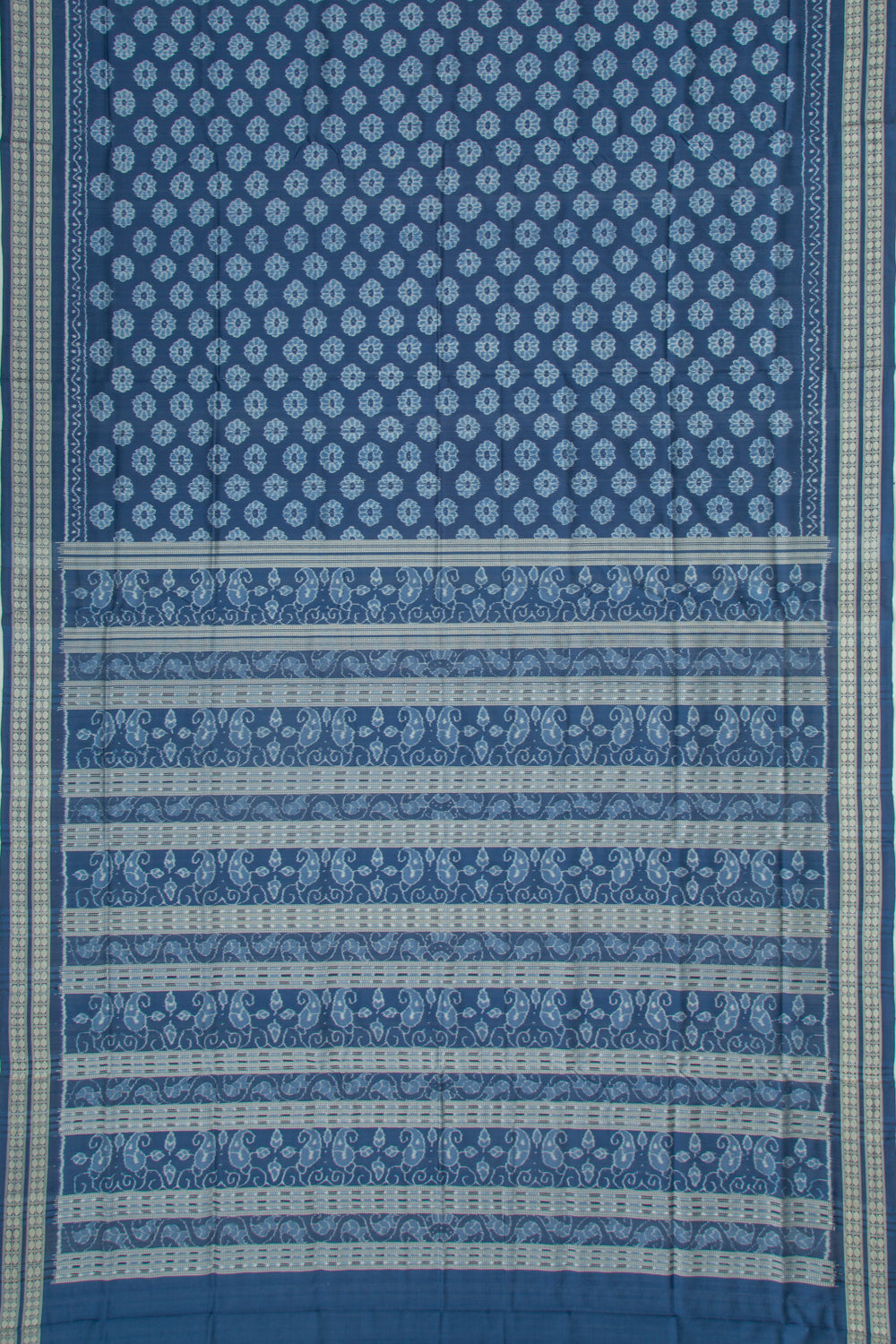 Sambalpuri Silk Ikat Blue Saree