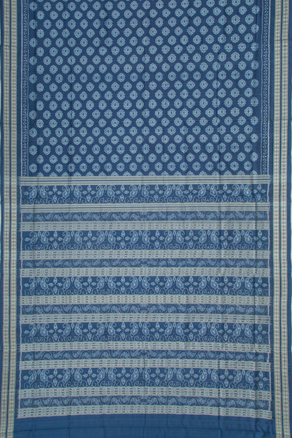 Sambalpuri Silk Ikat Blue Saree