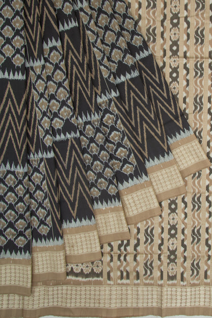 Sambalpuri Silk Ikat Black Saree
