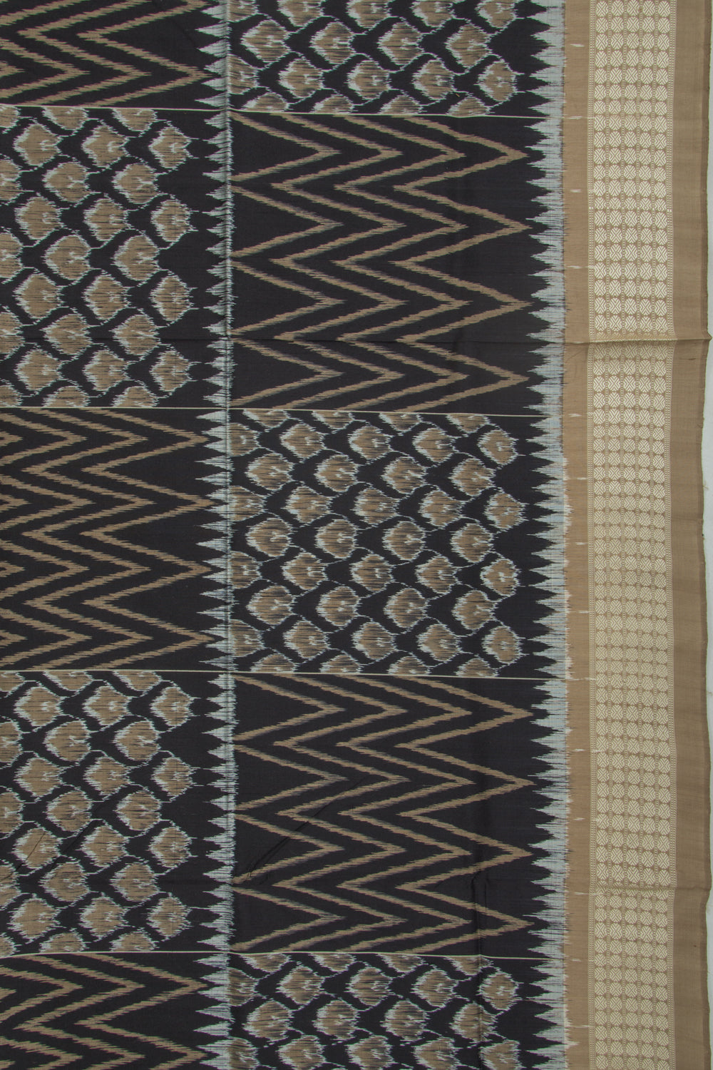 Sambalpuri Silk Ikat Black Saree