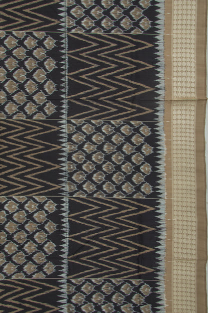 Sambalpuri Silk Ikat Black Saree