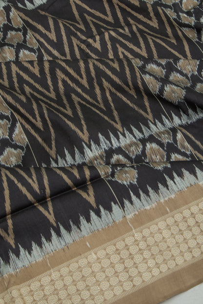 Sambalpuri Silk Ikat Black Saree