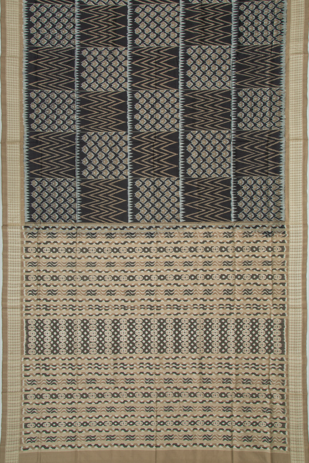 Sambalpuri Silk Ikat Black Saree