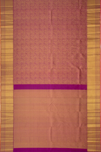 Kanchipuram Silk Jaal Purple Saree