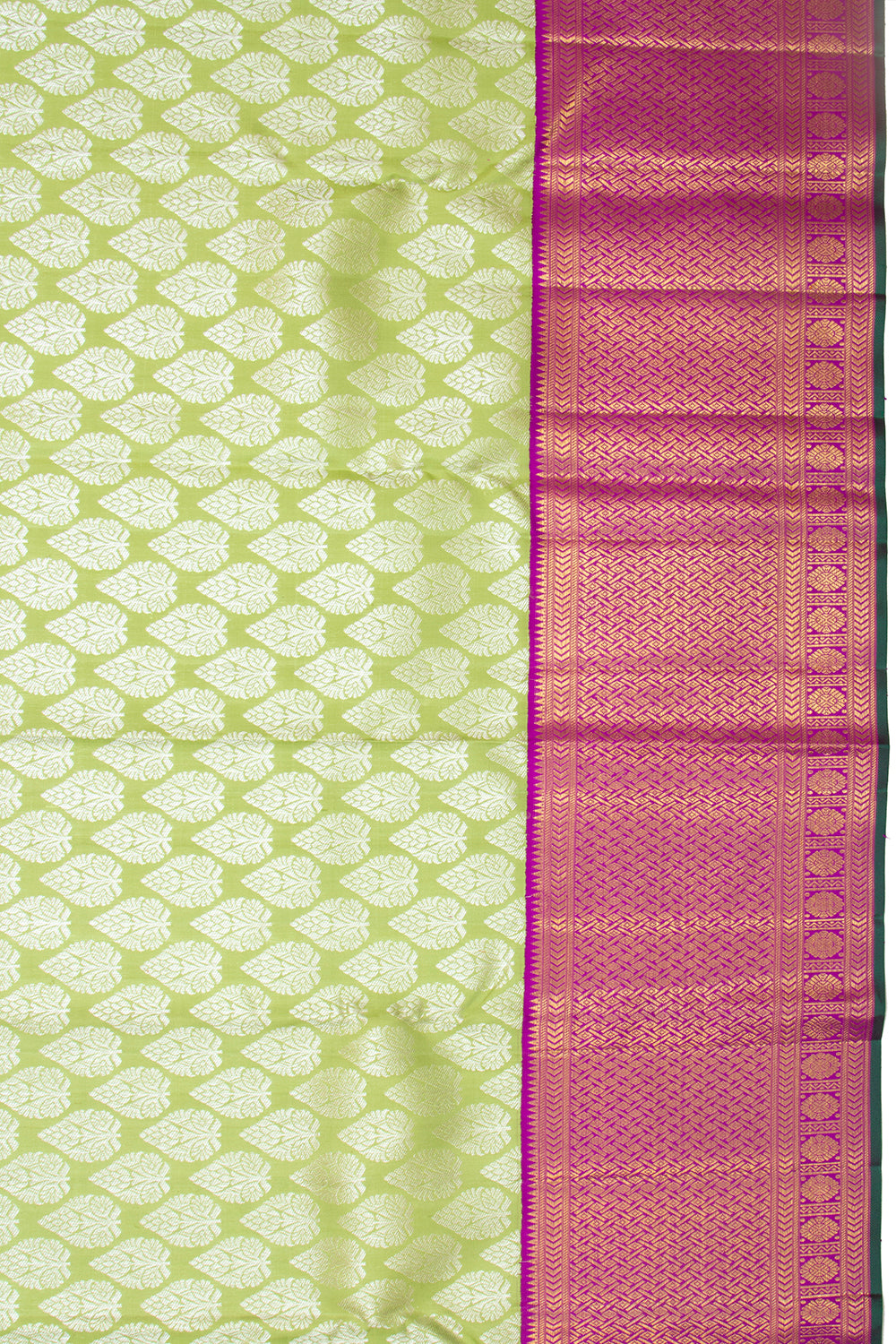 Kanchipuram Silk Brocade Green Saree