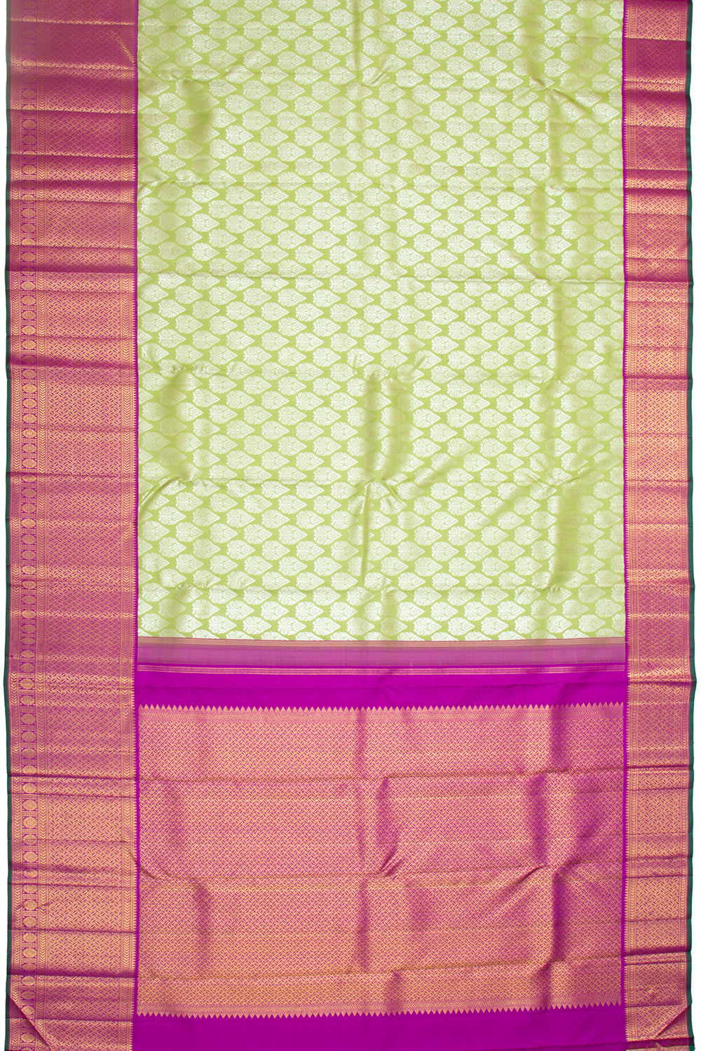 Kanchipuram Silk Brocade Green Saree