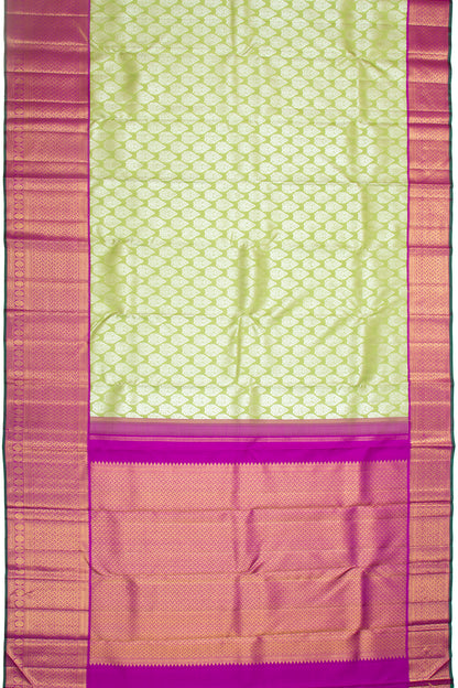 Kanchipuram Silk Brocade Green Saree