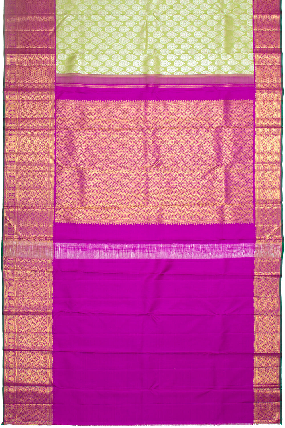 Kanchipuram Silk Brocade Green Saree