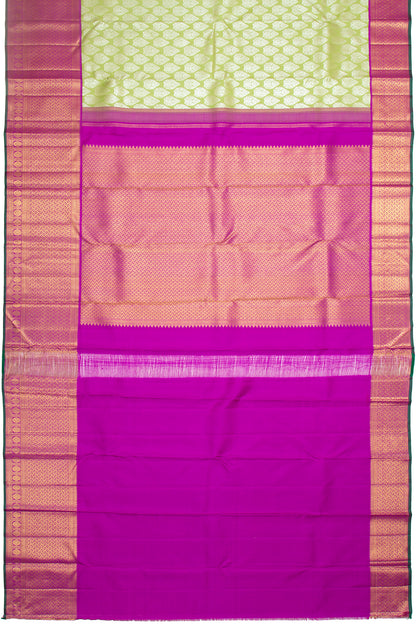 Kanchipuram Silk Brocade Green Saree