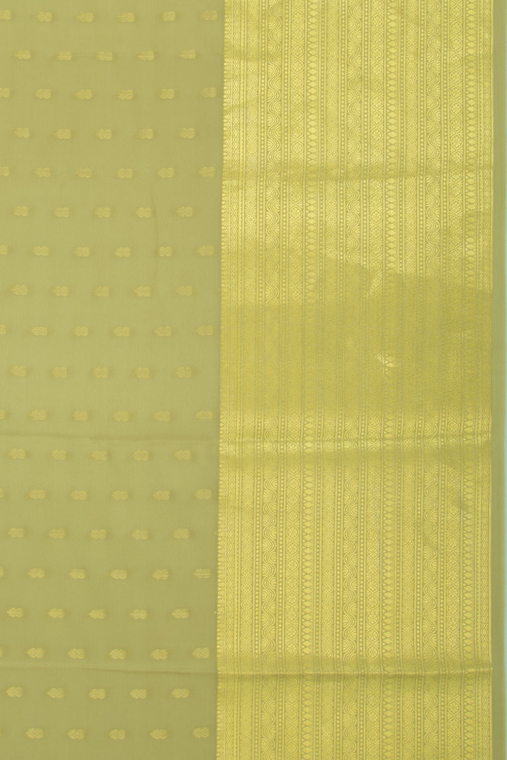 Binny Silk Butta Pista Green Saree