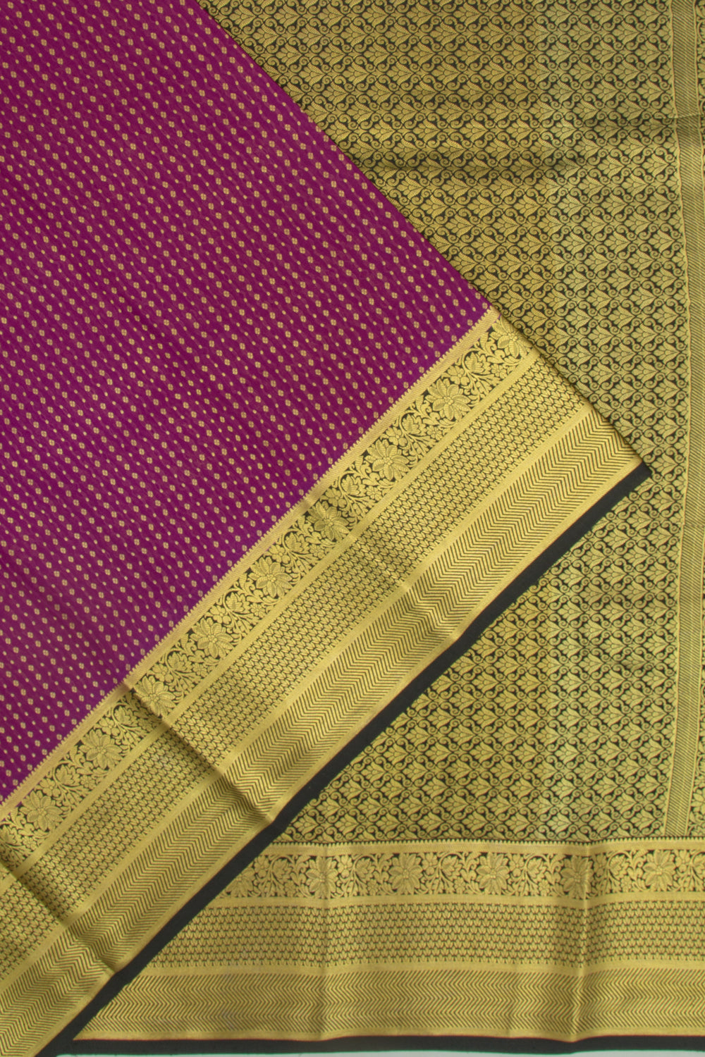 Binny Silk Brocade Purple Saree