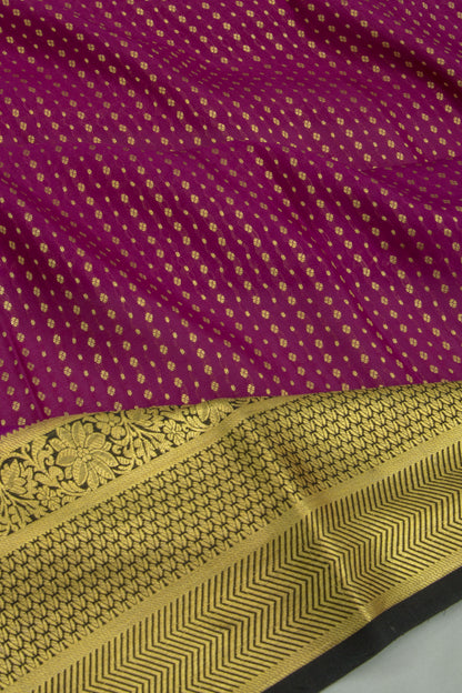 Binny Silk Brocade Purple Saree