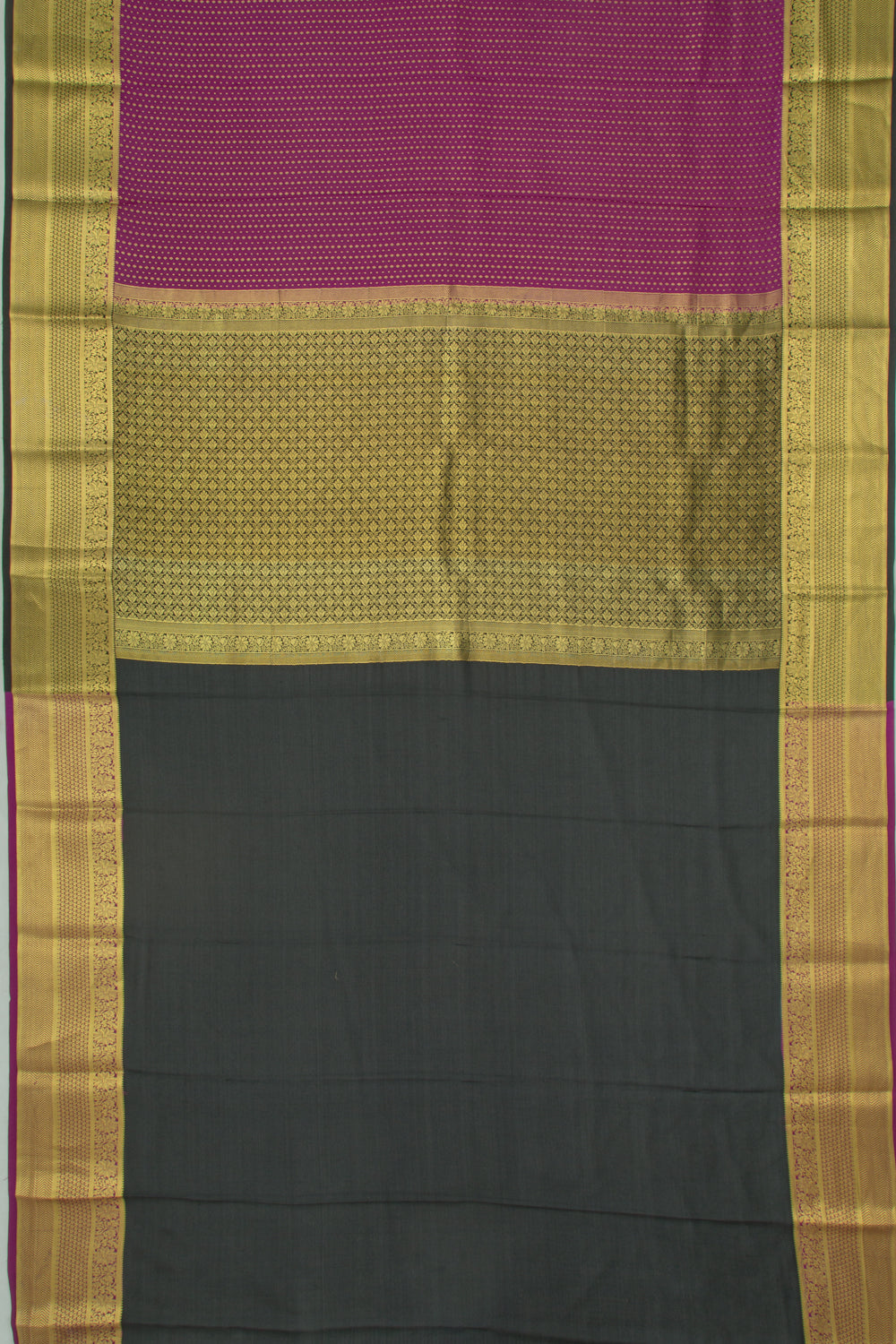 Binny Silk Brocade Purple Saree