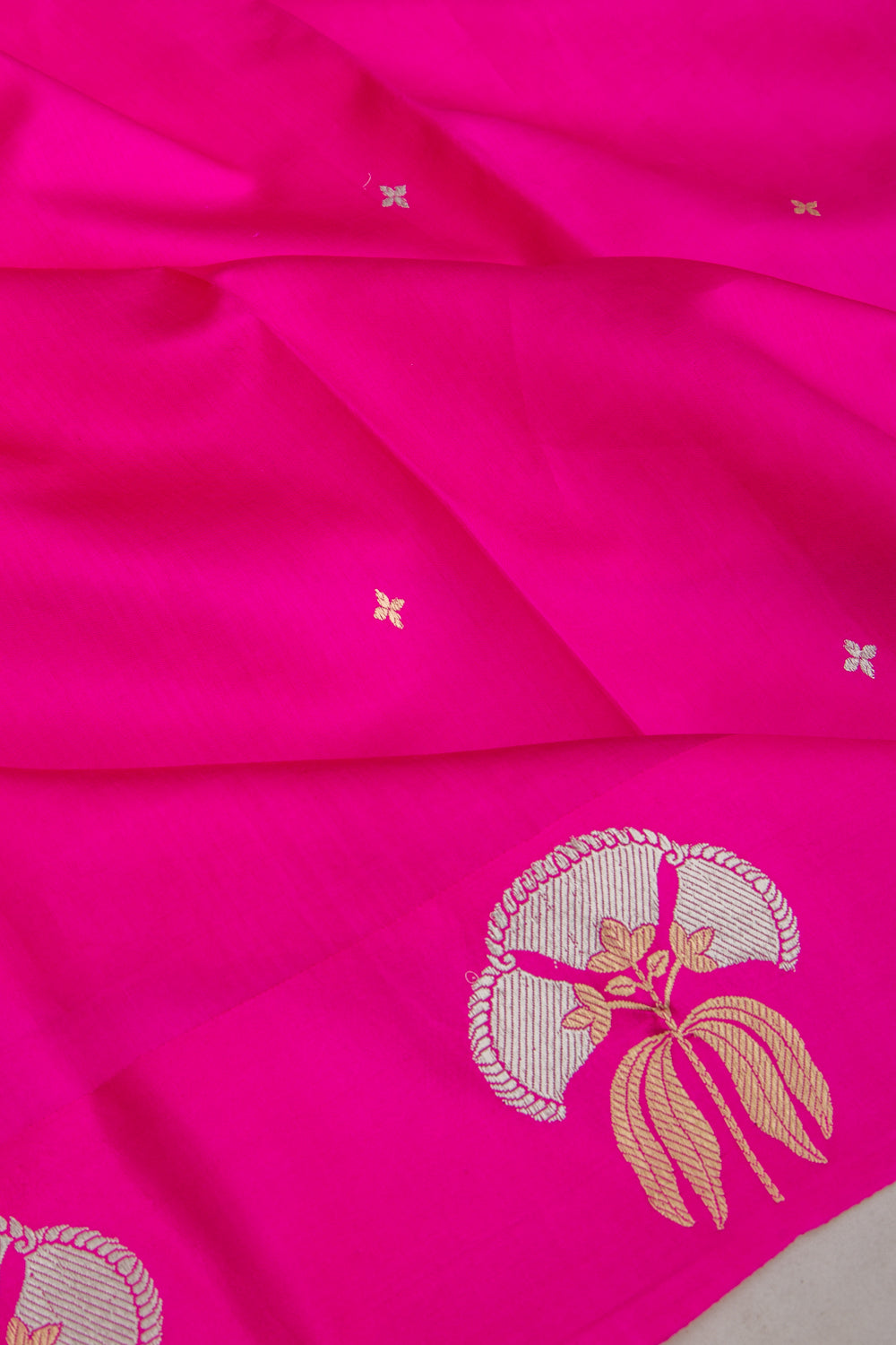 Banarasi Katan Silk Butta Pink Saree