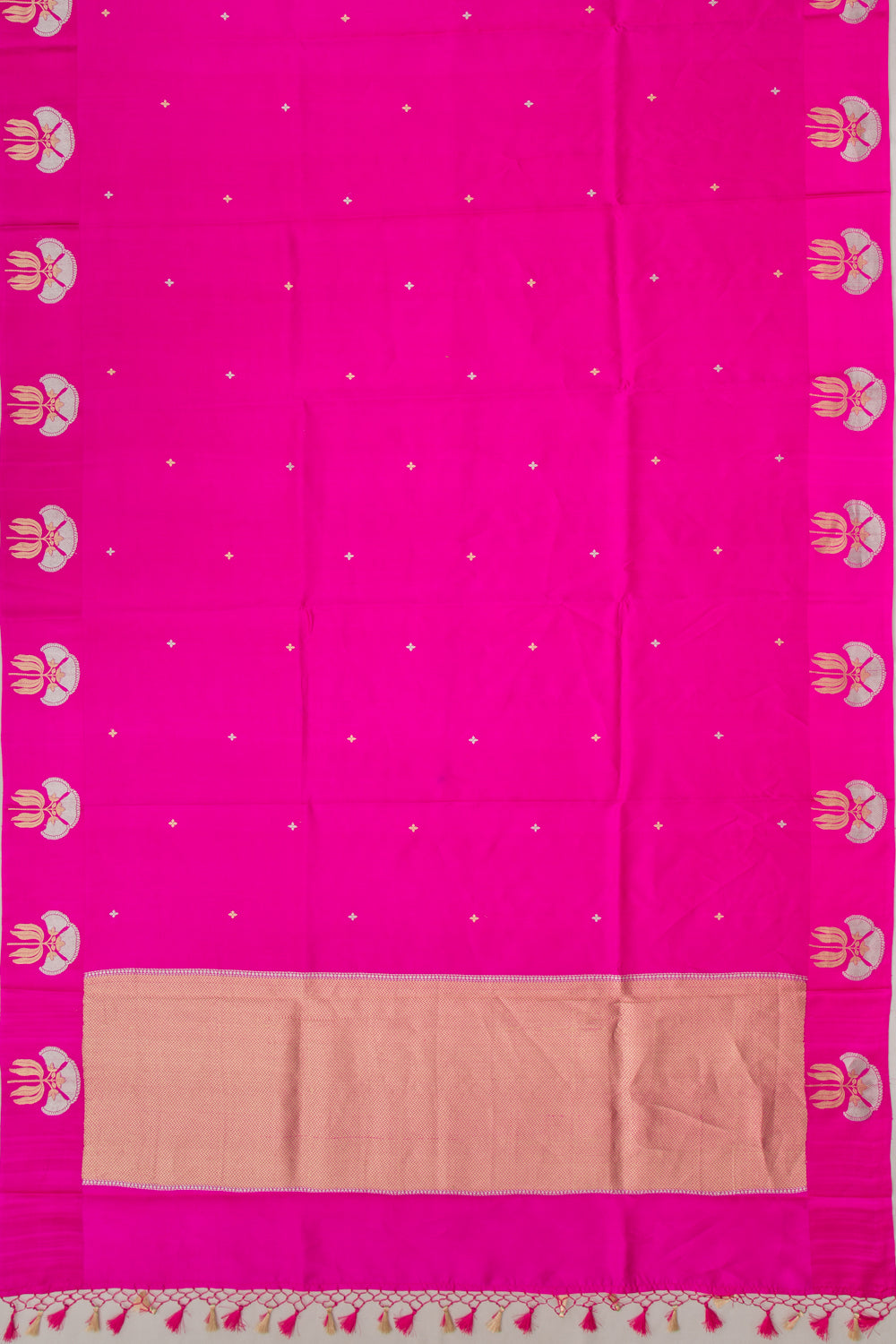 Banarasi Katan Silk Butta Pink Saree