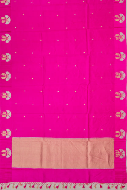 Banarasi Katan Silk Butta Pink Saree
