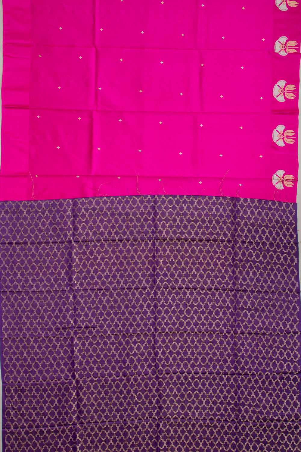 Banarasi Katan Silk Butta Pink Saree