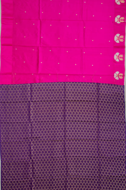 Banarasi Katan Silk Butta Pink Saree
