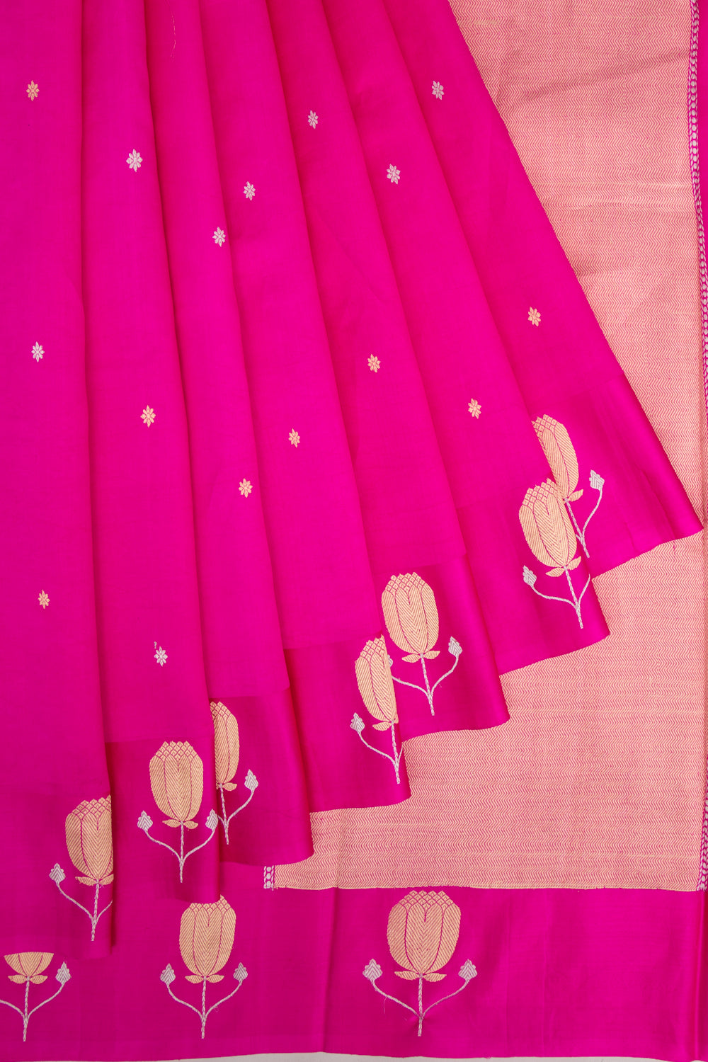 Banarasi Katan Silk Butta Pink Saree