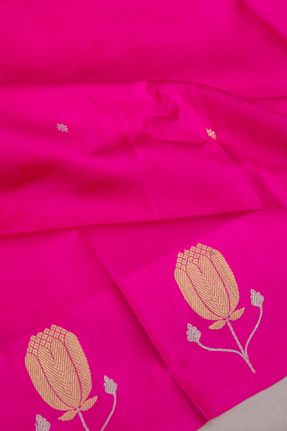 Banarasi Katan Silk Butta Pink Saree