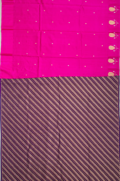 Banarasi Katan Silk Butta Pink Saree