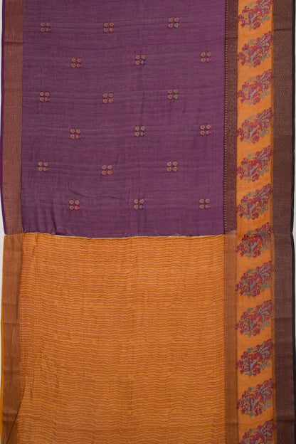 Chanderi Silk Butta Purple Saree