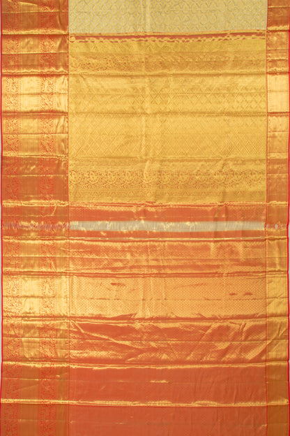Taranga Kanchi Silk Tissue Brocade Gold Saree