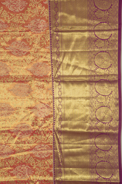 Taranga Kanchi Silk Tissue Brocade Pink Saree