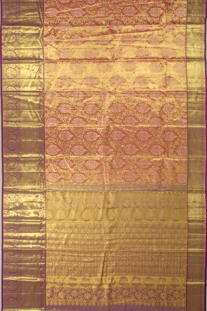 Taranga Kanchi Silk Tissue Brocade Pink Saree