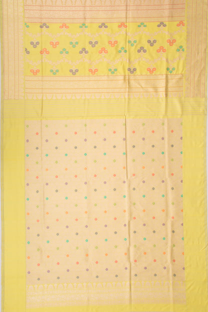 Banarasi Silk Kadwa Jaal Lavender Saree