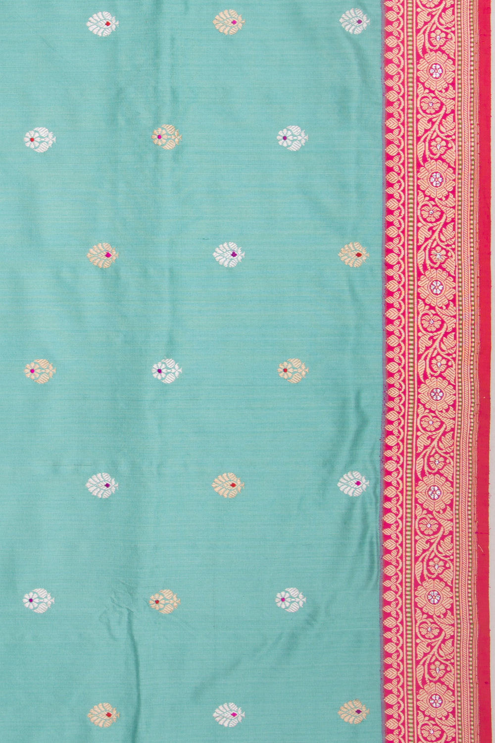 Banarasi Silk Kadwa Butta Sky Blue Saree