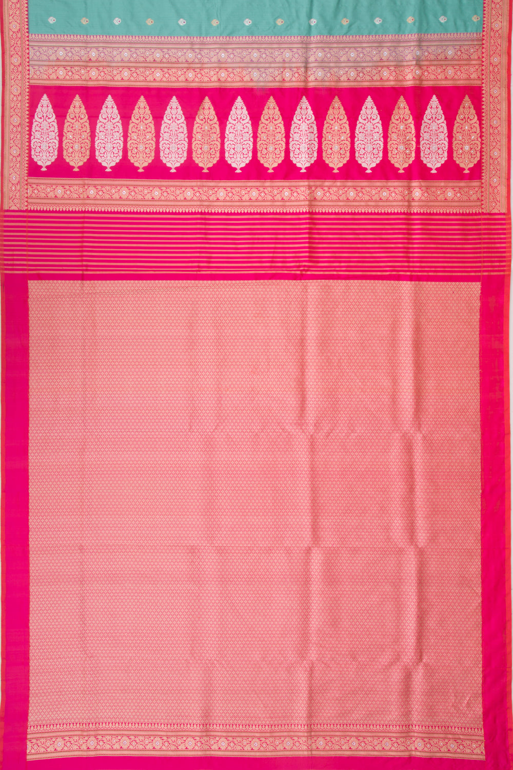 Banarasi Silk Kadwa Butta Sky Blue Saree