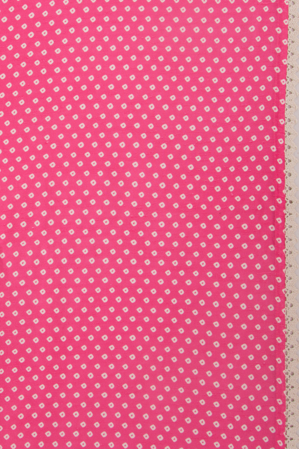 Tussar Printed Pink Saree