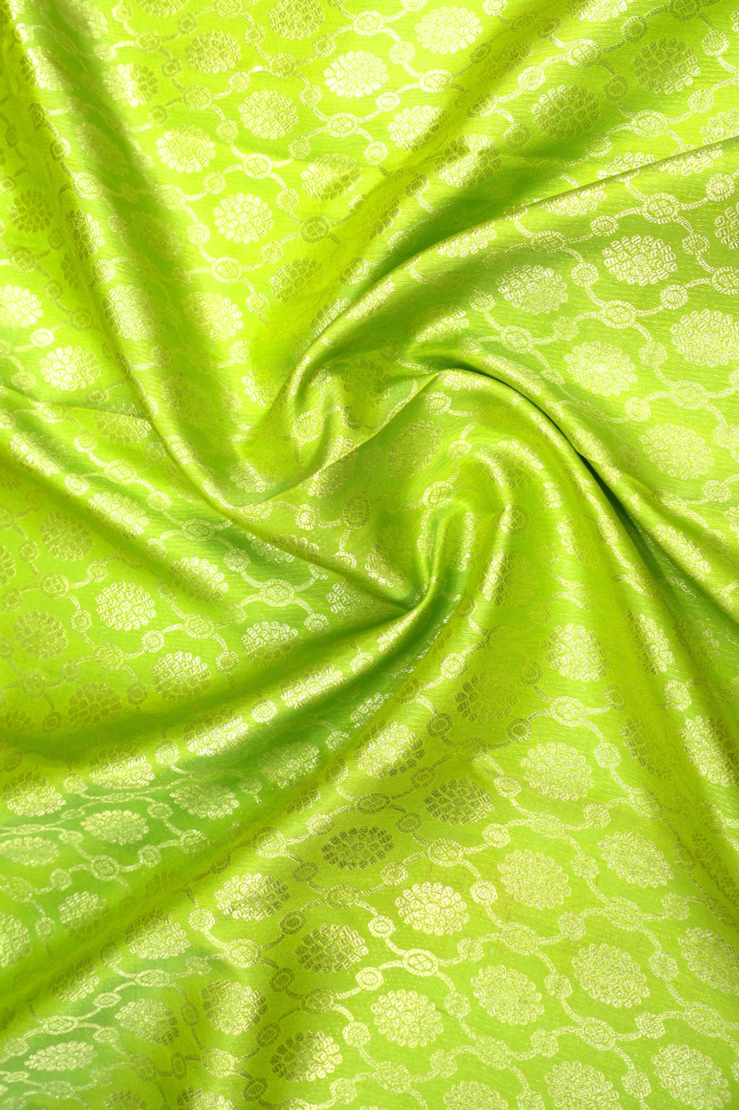 Kanchipuram Silk Brocade Green Saree