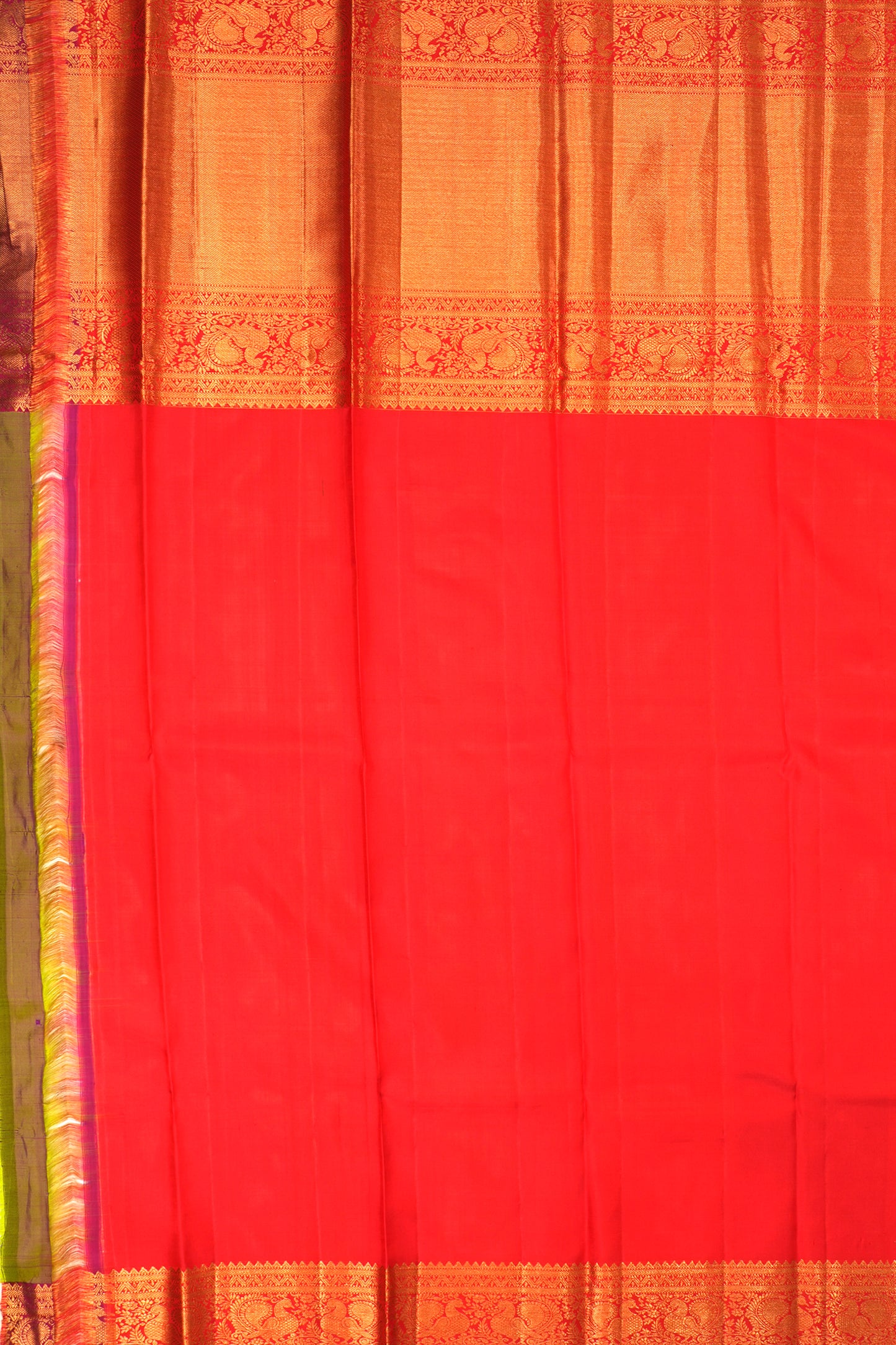 Kanchipuram Silk Brocade Green Saree