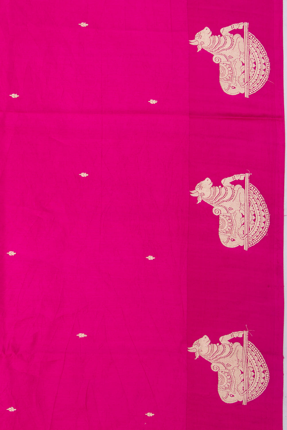 Banarasi Silk Katan Butta Pink Saree