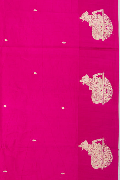 Banarasi Silk Katan Butta Pink Saree