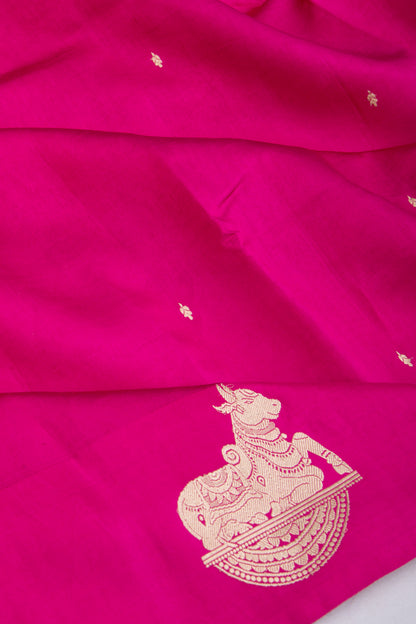 Banarasi Silk Katan Butta Pink Saree