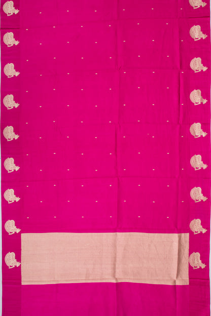Banarasi Silk Katan Butta Pink Saree