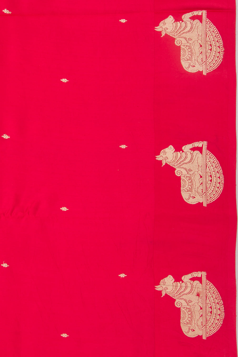 Banarasi Katan Silk Butta Red Saree
