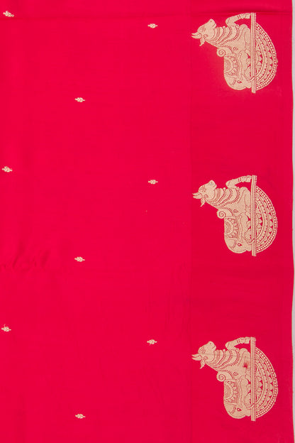 Banarasi Katan Silk Butta Red Saree