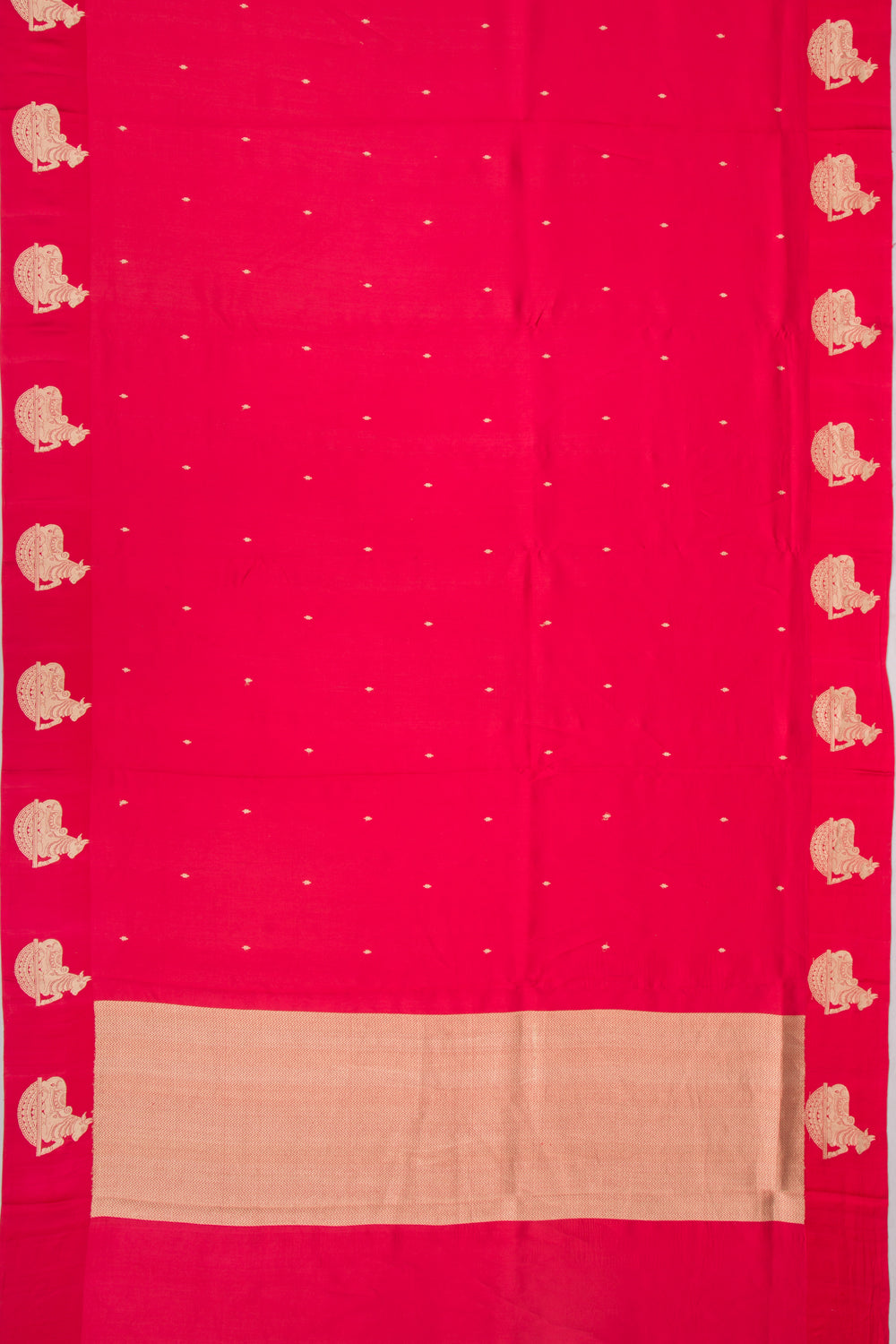 Banarasi Katan Silk Butta Red Saree