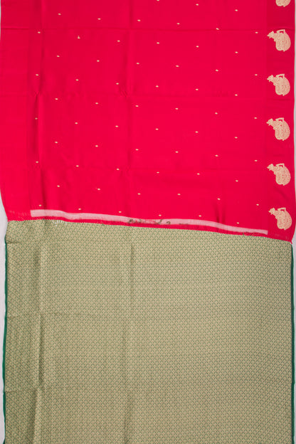 Banarasi Katan Silk Butta Red Saree