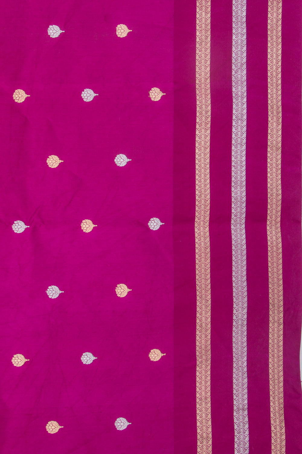 Banarasi Silk Katan Butta Purple Saree