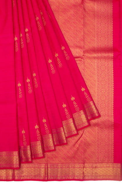 Kanchipuram Silk Butta Pink Saree
