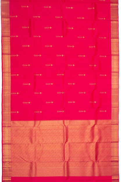 Kanchipuram Silk Butta Pink Saree