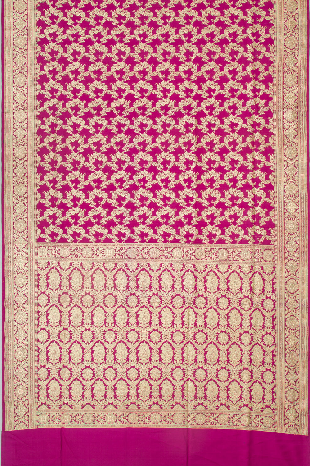 Banarasi Satin Silk Jaal Purple Saree