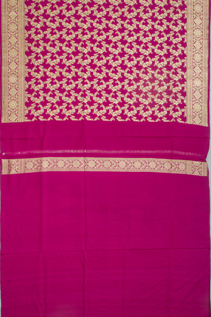 Banarasi Satin Silk Jaal Purple Saree