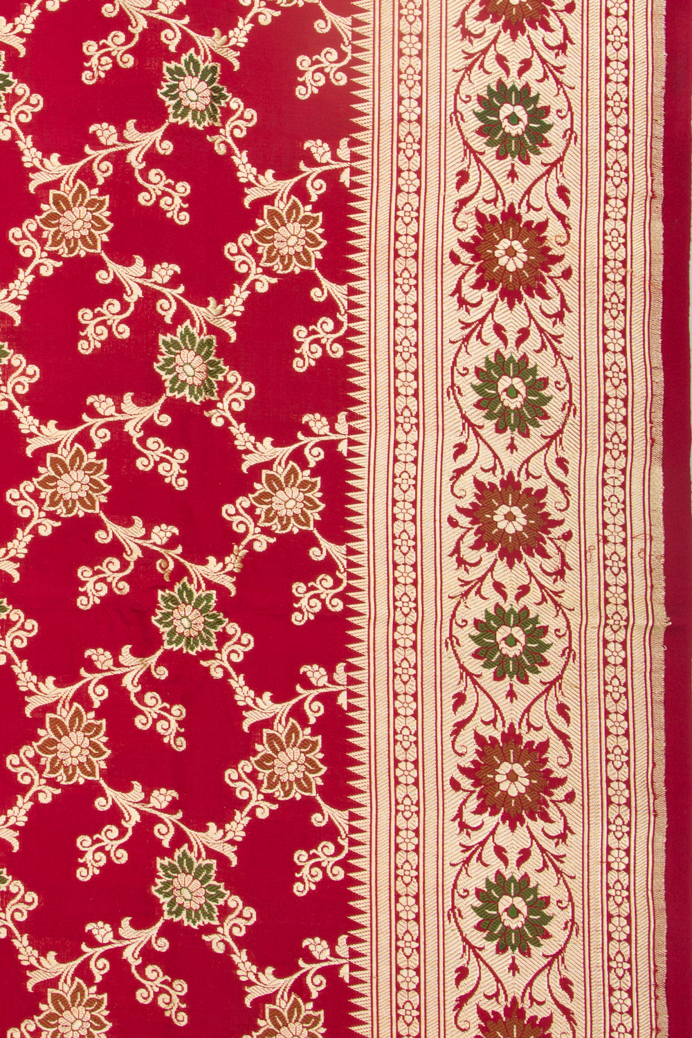 Banarasi Satin Silk Jaal Maroon Saree