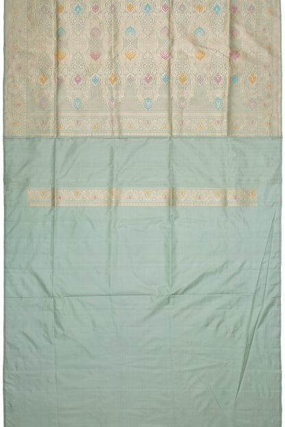 Banarasi Silk Kadwa Jaal Blue Saree